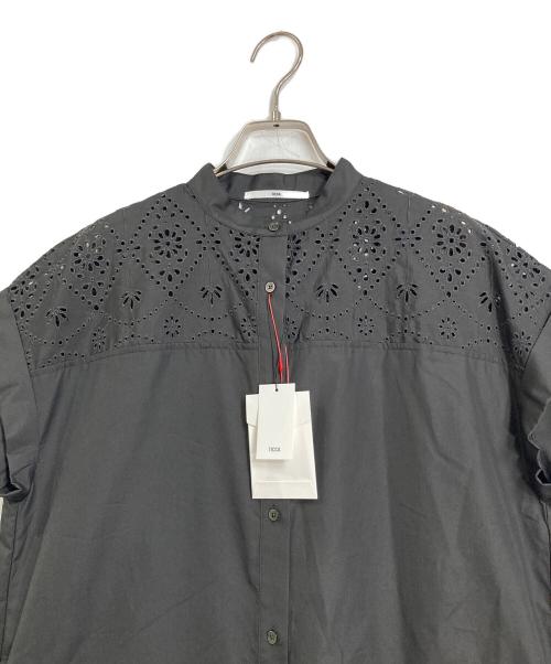 ticca（ティッカ）ticca (ティッカ) レースフレンチワンピース グレー サイズ:FREE 未使用品の古着・服飾アイテム