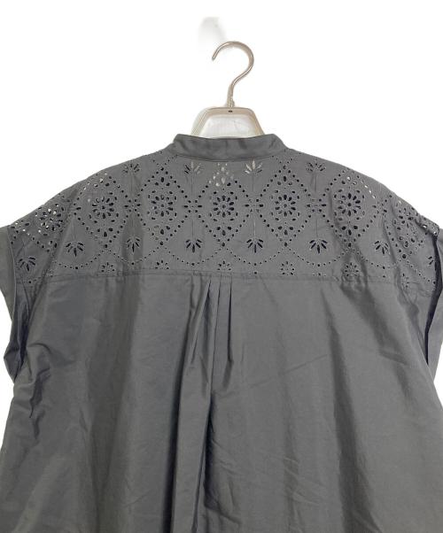 ticca（ティッカ）ticca (ティッカ) レースフレンチワンピース グレー サイズ:FREE 未使用品の古着・服飾アイテム