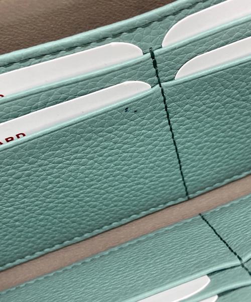 HIROFU（ヒロフ）HIROFU (ヒロフ) 【ピウメノ】長財布 レザー スリム ロング ウォレット　長財布　イタリア製 グリーン サイズ:実寸参照の古着・服飾アイテム