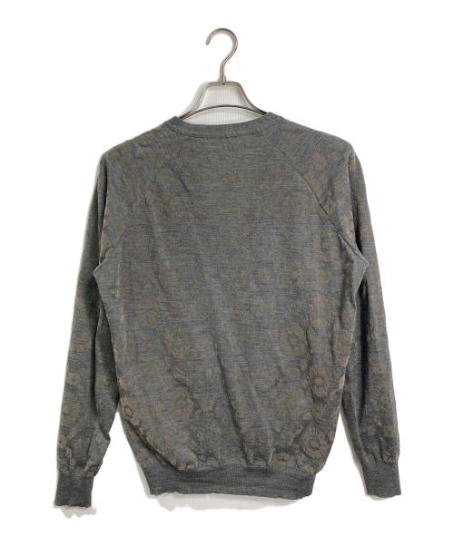 UNDERCOVER（アンダーカバー）UNDERCOVER (アンダーカバー) ロッキー プリント カーディガン　長袖カーディガン　日本製 グレー サイズ:3の古着・服飾アイテム