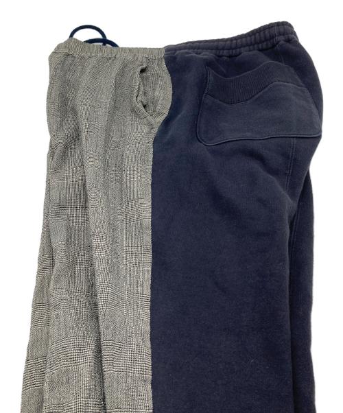 UNDERCOVER（アンダーカバー）UNDERCOVER (アンダーカバー) 切替スウェットパンツ グレー×ネイビー サイズ:3の古着・服飾アイテム