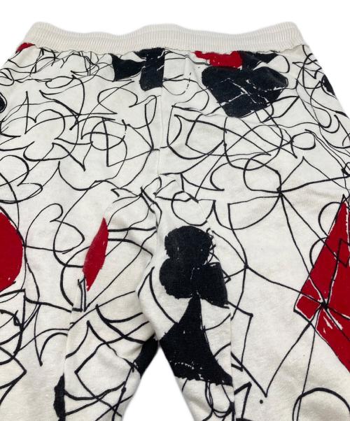 Vivienne Westwood（ヴィヴィアンウエストウッド）Vivienne Westwood (ヴィヴィアンウエストウッド) HOUSE OF CARDS ジョガーパンツ ホワイト×ブラック サイズ:Mの古着・服飾アイテム