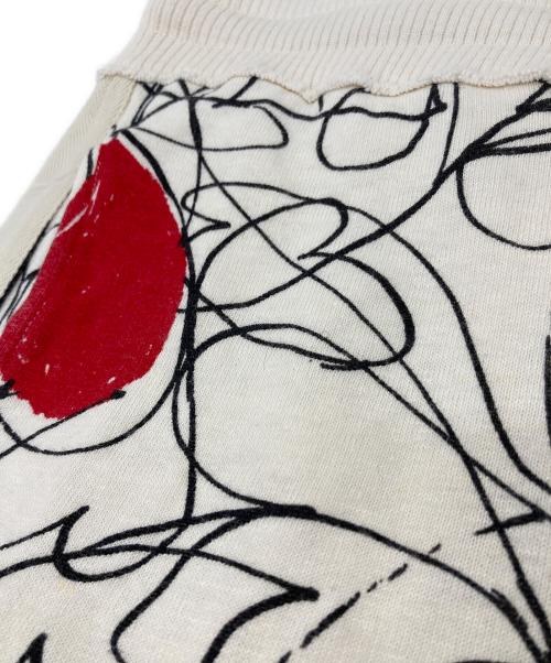 Vivienne Westwood（ヴィヴィアンウエストウッド）Vivienne Westwood (ヴィヴィアンウエストウッド) HOUSE OF CARDS ジョガーパンツ ホワイト×ブラック サイズ:Mの古着・服飾アイテム