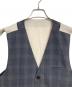 UNDERCOVERISM (アンダーカバーイズム) 12SS チェック切り替えコットンジレ　ベスト　日本製 グレー サイズ:4：5000円