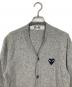 PLAY COMME des GARCONS (プレイコムデギャルソン) ニットカーディガン　ウールカーディガン　日本製 グレー サイズ:S：12000円