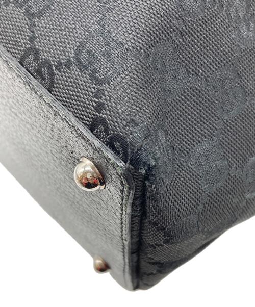 GUCCI（グッチ）GUCCI (グッチ) GGキャンバストートバッグ　イタリア製 ブラック サイズ:実寸参照の古着・服飾アイテム