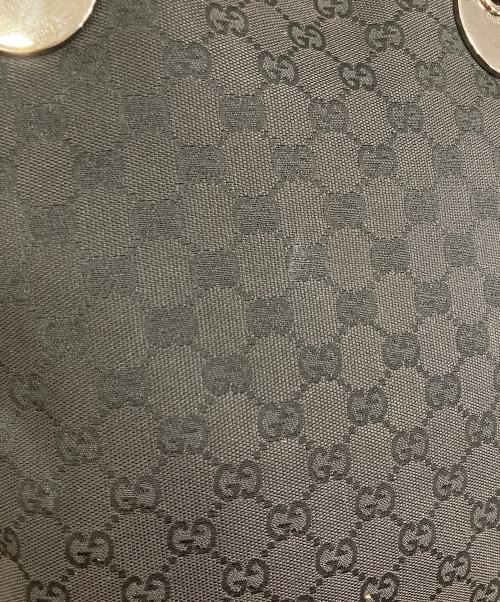 GUCCI（グッチ）GUCCI (グッチ) GGキャンバストートバッグ　イタリア製 ブラック サイズ:実寸参照の古着・服飾アイテム