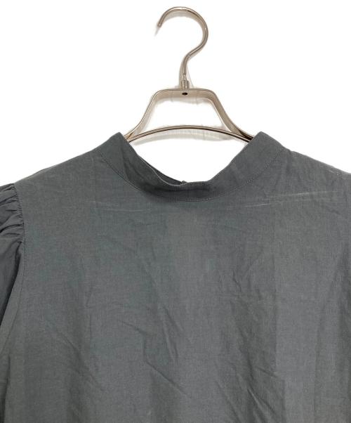 Ameri（アメリ）AMERI (アメリ) メディ2WAYボリュームスカラップレースドレス　ロングワンピース グレー サイズ:Mの古着・服飾アイテム