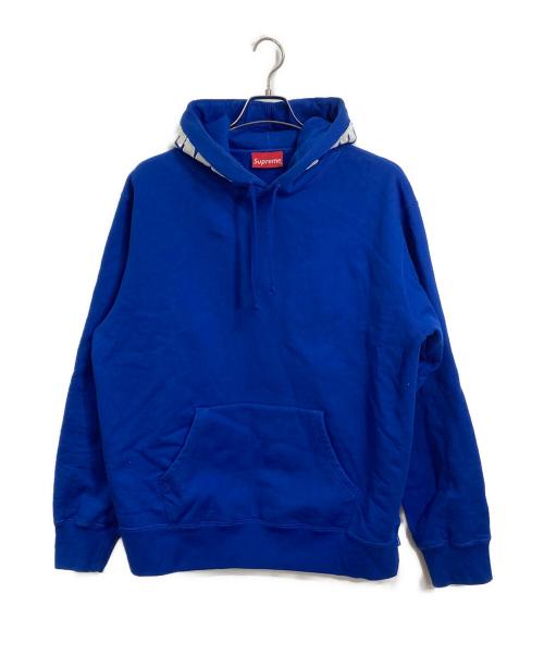 SUPREME（シュプリーム）Supreme (シュプリーム) Mirrored Logo Hooded Sweatshirt スウェットパーカー　19AW ブルー サイズ:Lの古着・服飾アイテム