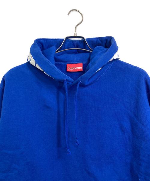 SUPREME（シュプリーム）Supreme (シュプリーム) Mirrored Logo Hooded Sweatshirt スウェットパーカー　19AW ブルー サイズ:Lの古着・服飾アイテム