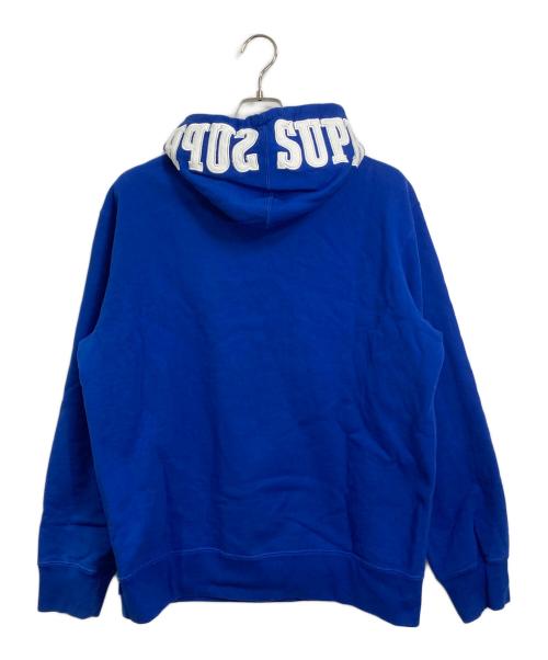 SUPREME（シュプリーム）Supreme (シュプリーム) Mirrored Logo Hooded Sweatshirt スウェットパーカー　19AW ブルー サイズ:Lの古着・服飾アイテム