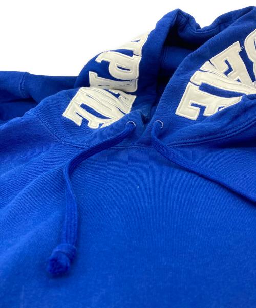 SUPREME（シュプリーム）Supreme (シュプリーム) Mirrored Logo Hooded Sweatshirt スウェットパーカー　19AW ブルー サイズ:Lの古着・服飾アイテム
