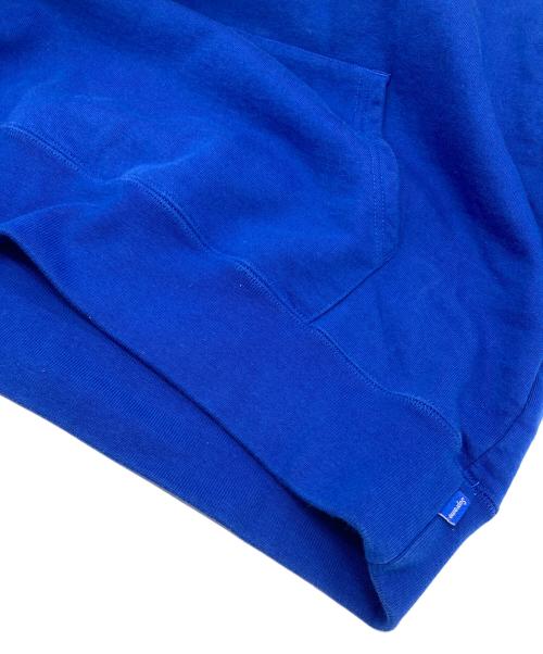 SUPREME（シュプリーム）Supreme (シュプリーム) Mirrored Logo Hooded Sweatshirt スウェットパーカー　19AW ブルー サイズ:Lの古着・服飾アイテム