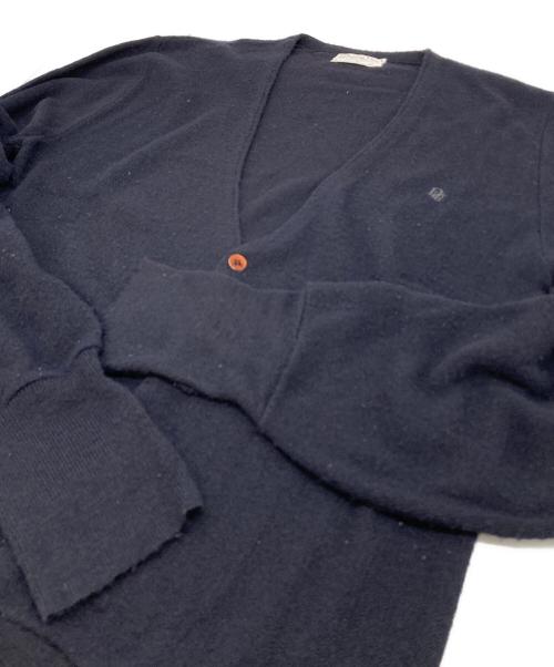 Christian Dior（クリスチャン ディオール）Christian Dior (クリスチャン ディオール) 【古着】USA製 ロゴ刺繍アクリルニットカーディガン ネイビー サイズ:Lの古着・服飾アイテム