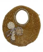 ANTEPRIMAアンテプリマ）の古着「リボンモチーフサークルワイヤーハンドバッグ　ミニバッグ　セレモニー」｜シャンパンゴールド