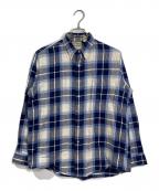 L.L.Beanエルエルビーン）の古着「【古着】USA製チェックシャツ　コットンシャツ　USA製」｜ブルー×ホワイト