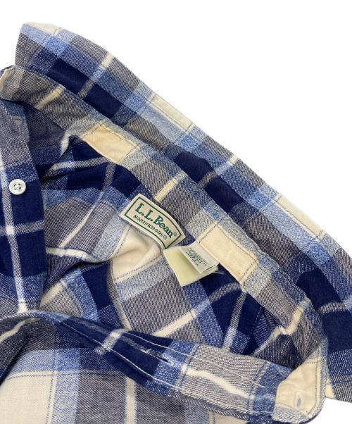L.L.Bean（エルエルビーン）L.L.Bean (エルエルビーン) 【古着】USA製チェックシャツ　コットンシャツ　USA製 ブルー×ホワイト サイズ:Mの古着・服飾アイテム