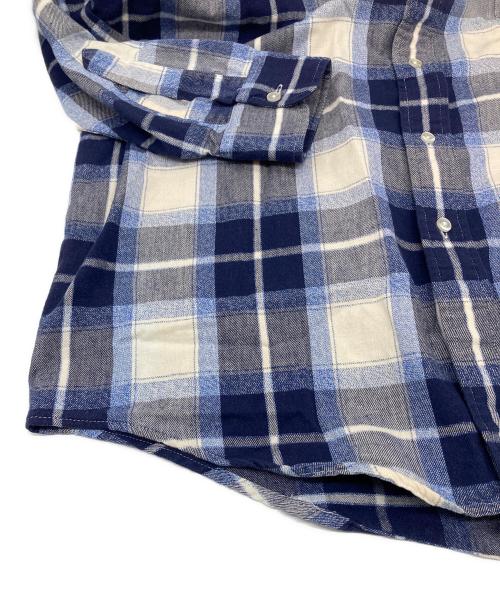 L.L.Bean（エルエルビーン）L.L.Bean (エルエルビーン) 【古着】USA製チェックシャツ　コットンシャツ　USA製 ブルー×ホワイト サイズ:Mの古着・服飾アイテム
