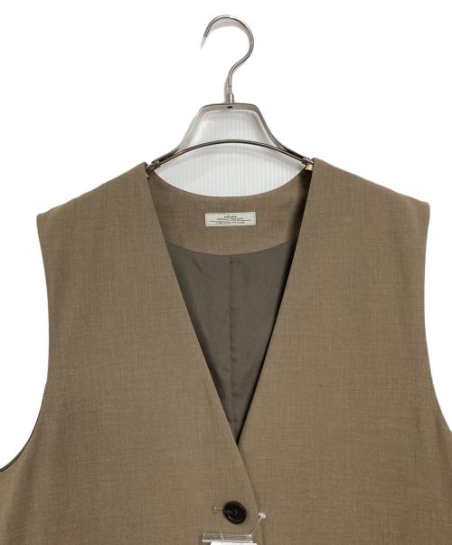 JOURNAL STANDARD relume（ジャーナルスタンダード レリューム）JOURNAL STANDARD relume (ジャーナルスタンダード レリューム) 25AW フラップポケットノーカラージレ　ベスト ベージュ サイズ:FREE 未使用品の古着・服飾アイテム