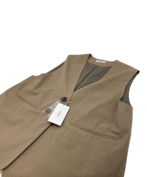 JOURNAL STANDARD relume（ジャーナルスタンダード レリューム）JOURNAL STANDARD relume (ジャーナルスタンダード レリューム) 25AW フラップポケットノーカラージレ　ベスト ベージュ サイズ:FREE 未使用品の古着・服飾アイテム