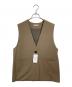 JOURNAL STANDARD relume（ジャーナルスタンダード レリューム）の古着「25AW フラップポケットノーカラージレ　ベスト」｜ベージュ