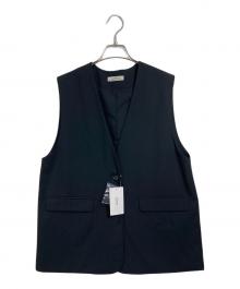 JOURNAL STANDARD relume（ジャーナルスタンダード レリューム）の古着「25AW フラップポケットノーカラージレ　ベスト」｜ブラック