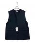 JOURNAL STANDARD relume（ジャーナルスタンダード レリューム）の古着「25AW フラップポケットノーカラージレ　ベスト」｜ブラック