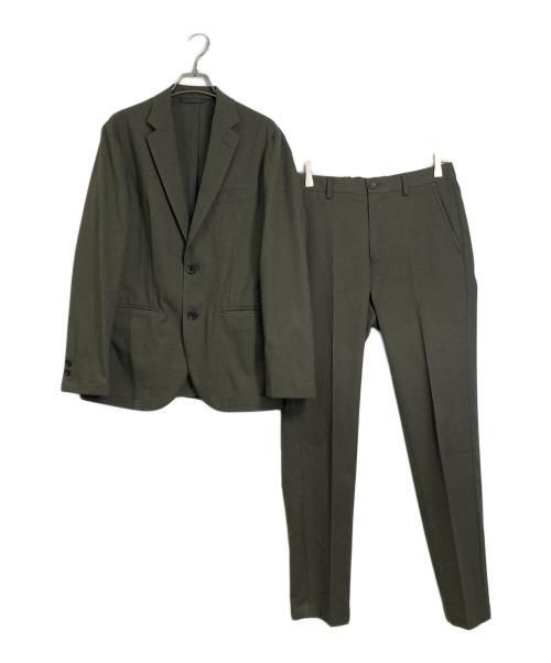 green label relaxing（グリーンレーベルリラクシング）green label relaxing (グリーンレーベルリラクシング) JUST fit Wライク セットアップ ジャケット＆パンツ グリーン サイズ:Sの古着・服飾アイテム
