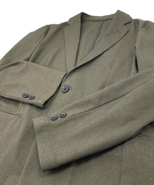 green label relaxing（グリーンレーベルリラクシング）green label relaxing (グリーンレーベルリラクシング) JUST fit Wライク セットアップ ジャケット＆パンツ グリーン サイズ:Sの古着・服飾アイテム