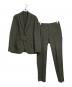 green label relaxing（グリーンレーベルリラクシング）の古着「JUST fit Wライク セットアップ ジャケット＆パンツ」｜グリーン