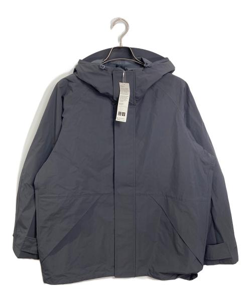 UNIQLO U（ユニクロ ユー）UNIQLO U (ユニクロ ユー) ブロックテックユーティリティパーカ　ナイロンパーカー　撥水ジャケット グレー サイズ:L 未使用品の古着・服飾アイテム