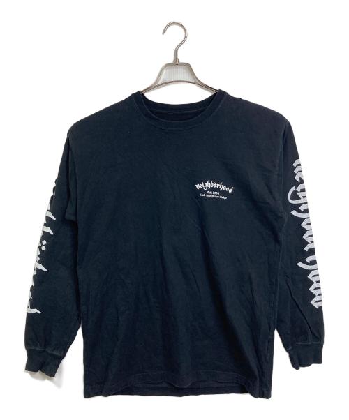 NEIGHBORHOOD（ネイバーフッド）NEIGHBORHOOD (ネイバーフッド) Motorhead (モーターヘッド) 21AW ロゴ プリントカットソー　ロンT  日本製 ブラック サイズ:Mの古着・服飾アイテム