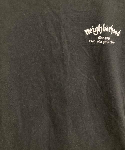 NEIGHBORHOOD（ネイバーフッド）NEIGHBORHOOD (ネイバーフッド) Motorhead (モーターヘッド) 21AW ロゴ プリントカットソー　ロンT  日本製 ブラック サイズ:Mの古着・服飾アイテム