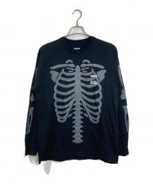 NEIGHBORHOOD（ネイバーフッド）の古着「21SS BONES/C-TEE ロングカットソー」｜ブラック