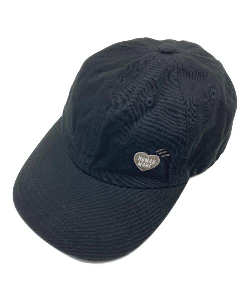 HUMAN MADE（ヒューマンメイド）HUMAN MADE (ヒューマンメイド) ロゴキャップ　帽子 ブラック サイズ:実寸参照の古着・服飾アイテム