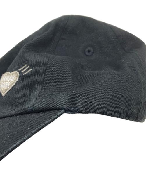 HUMAN MADE（ヒューマンメイド）HUMAN MADE (ヒューマンメイド) ロゴキャップ　帽子 ブラック サイズ:実寸参照の古着・服飾アイテム