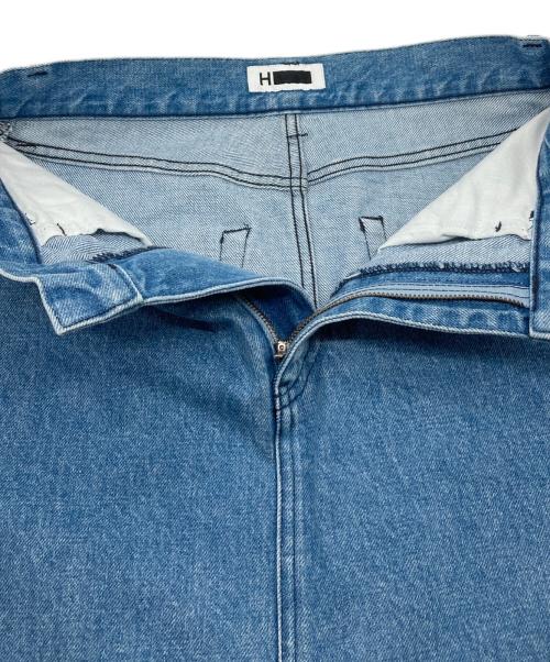 H BEAUTY&YOUTH（エイチ ビューティー&ユース）H BEAUTY&YOUTH (エイチ ビューティー&ユース) スリットロングデニムスカート　ロングスカート　日本製 インディゴ サイズ:Mの古着・服飾アイテム