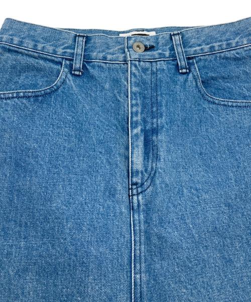 H BEAUTY&YOUTH（エイチ ビューティー&ユース）H BEAUTY&YOUTH (エイチ ビューティー&ユース) スリットロングデニムスカート　ロングスカート　日本製 インディゴ サイズ:Mの古着・服飾アイテム