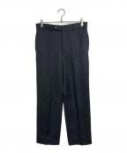 YLEVEイレーヴ）の古着「ウールモヘアギャバジンストレートレッグパンツ」｜グレー