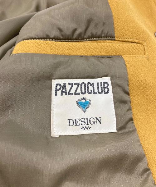 pazzoclub（パッゾクラブ）pazzoclub (パッゾクラブ) 【古着】レザースリーブスタジャン　 ブラウン サイズ:実寸参照の古着・服飾アイテム