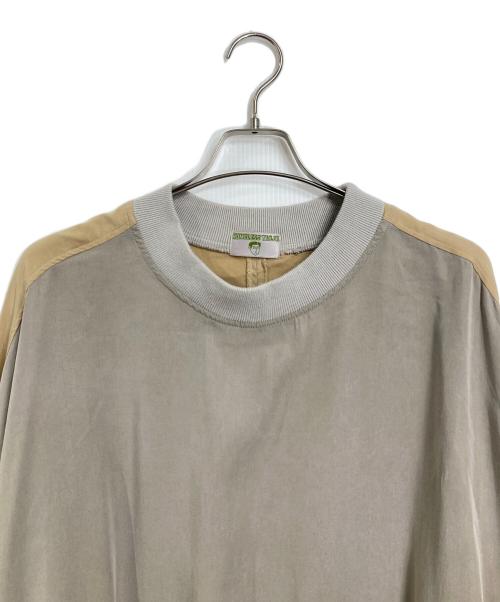 HOMELESS TAILOR（ホームレステイラー）homeless tailor (ホームレステイラー) テンセルスウェット/ROUND SHOULDER CREW 日本製 ベージュ サイズ:Lの古着・服飾アイテム