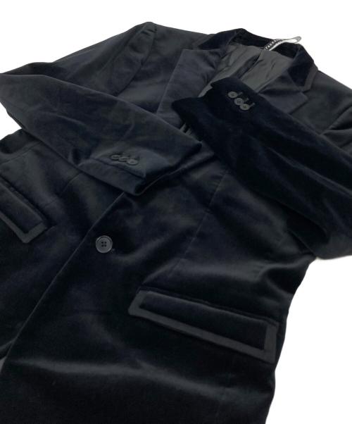 NEIL BARRETT（ニールバレット）NEIL BARRETT (ニールバレット) ベルベットテーラードジャケット ブラック サイズ:2の古着・服飾アイテム