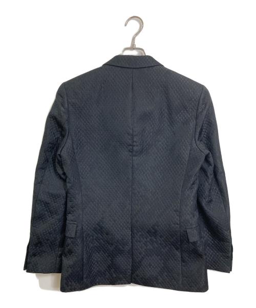 HUGO BOSS（ヒューゴ ボス）HUGO BOSS (ヒューゴ ボス) 裏地総柄ダイヤキルトテーラードジャケット　アウター　ライトアウター　セレモニー ブラック サイズ:44の古着・服飾アイテム