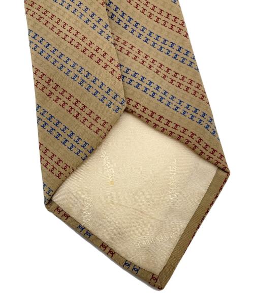 CHANEL（シャネル）CHANEL (シャネル) ココマークネクタイ ベージュ サイズ:実寸参照の古着・服飾アイテム