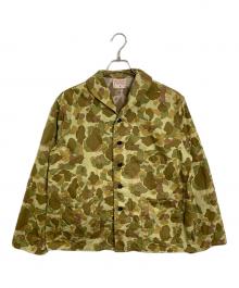 BONCOURA（ボンクラ）の古着「US Navy Shawl Collar Duck Hunter Camo ユーエスネイビーショールカラーダックハンターカモ アウター　ライトアウター　日本製」｜カーキ