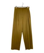 icBアイシービー）の古着「ウールストレッチツイルタックパンツ」｜カーキ