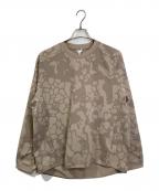 GOLDWINゴールドウイン）の古着「Reaction Diffusion L/S T-shirt  リアクションディフュージョンロングスリーブティーシャツ  ロングスリーブカットソー」｜ベージュ