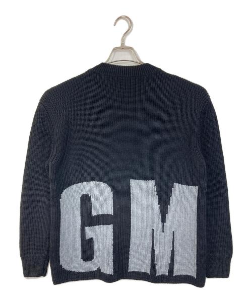 MSGM（エムエスジーエム）MSGM (エムエスジーエム) ロゴニット　長袖ニット　イタリア製 ブラック サイズ:XSの古着・服飾アイテム