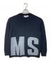 MSGM（エムエスジーエム）の古着「ロゴニット　長袖ニット　イタリア製」｜ブラック