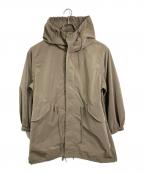 Spick and Spanスピック＆スパン）の古着「P/Ny 撥水スノーカモパーカーコート　アウター　ライトアウター」｜オリーブ